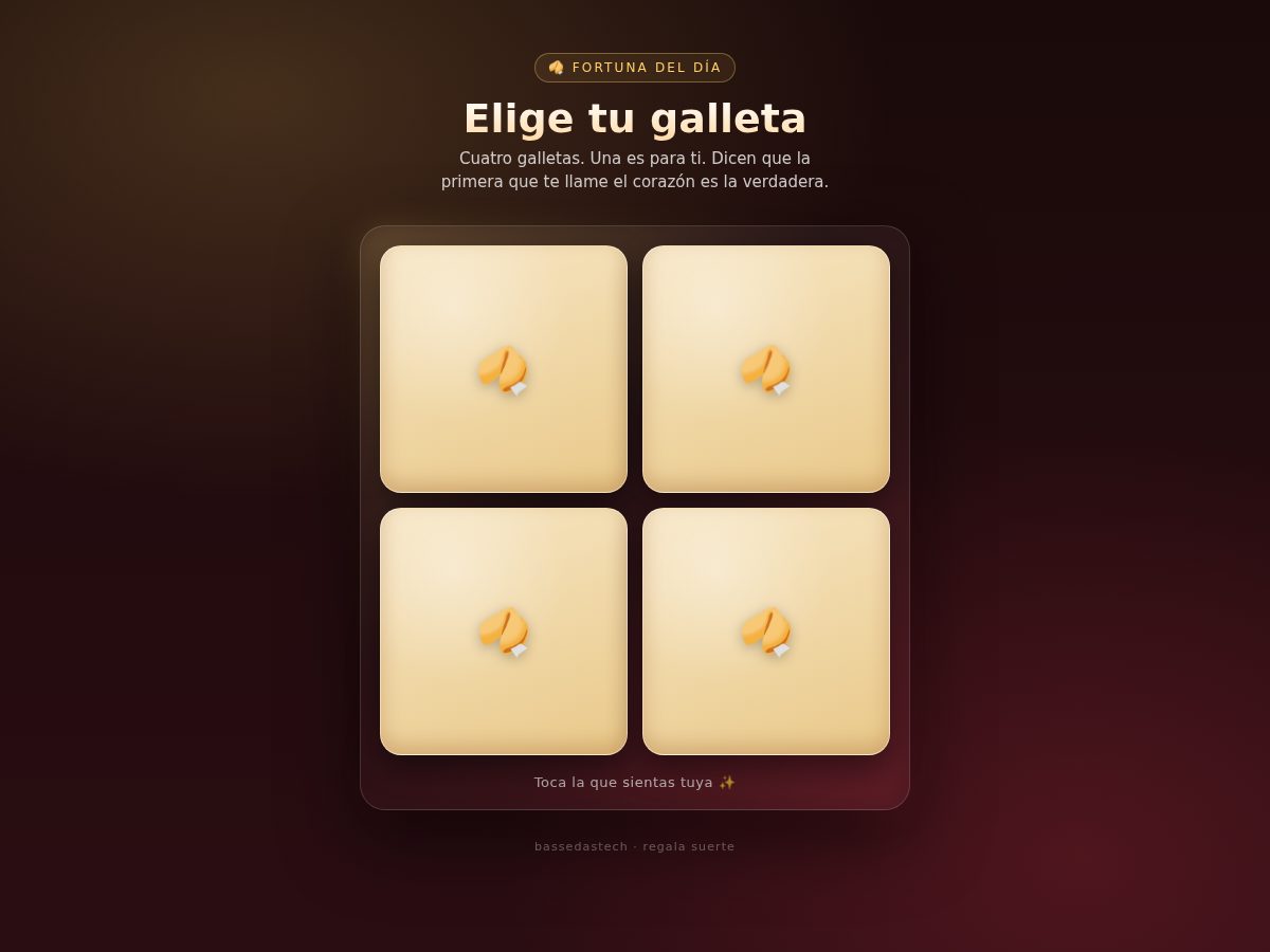Tu galleta de la fortuna